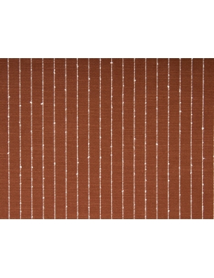 Tecido de viscose lyocell com riscas finas.