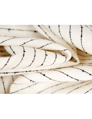 Lyocell viscose fabric in fine stripes