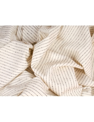 Lyocell viscose fabric in fine stripes