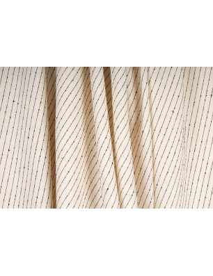 Lyocell viscose fabric in fine stripes