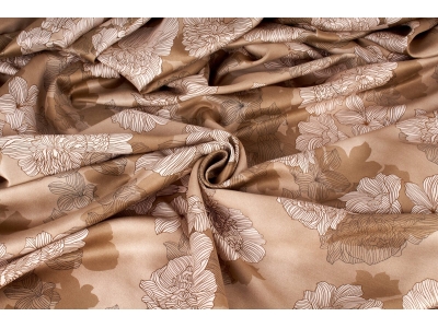 Viscose Raso Foxy - Delicate flowers - colors
