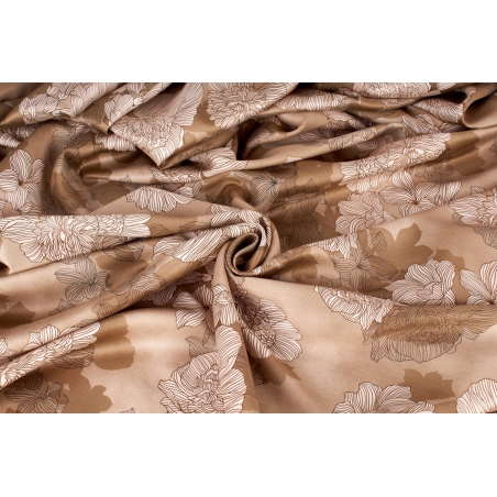 Viskoza materiał - Flori delicate - culori