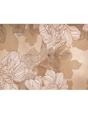 Viscose Fabric Raso Foxy - Delicate Flowers