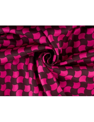 Stof Viscose Raso Foxy - Retro schubben - kleuren