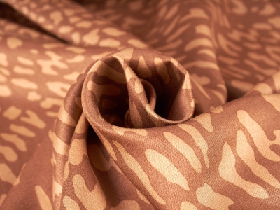 Viskose Raso Foxy - Biscotto luipaard