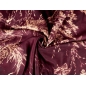 Viskozė materiał - Giungla bordeaux