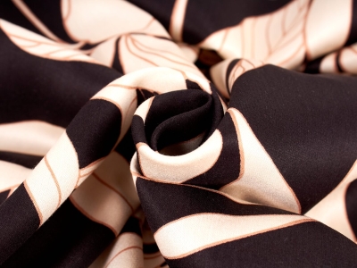 Viskose materiał - Elegante Lilie