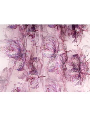 Renda bordada em tule - Grande Fiore - cores