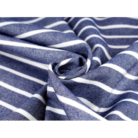 Tyg Koszulówka Monti med kashmir - Twill-väv - ränder - 2 färger