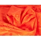 Soie jacquard signée Gucci - papaye ardente Soie jacquard signée Gucci - papaye ardente