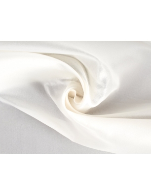 Jedwabna organza - double weave - śmietanka