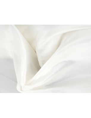 Jedwabna organza - double weave - śmietanka