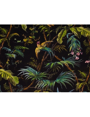 Tkanina jedwabna - Il paradiso nero - w stylu Gucci