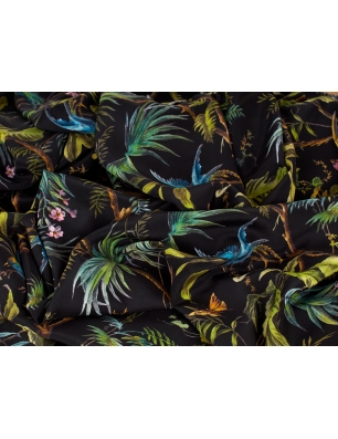 Tkanina jedwabna - Il paradiso nero - w stylu Gucci
