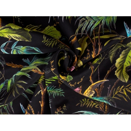 Tkanina jedwabna - Il paradiso nero - w stylu Gucci