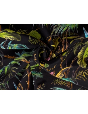 Tkanina jedwabna - Il paradiso nero - w stylu Gucci