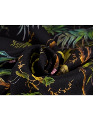 Tkanina jedwabna - Il paradiso nero - w stylu Gucci