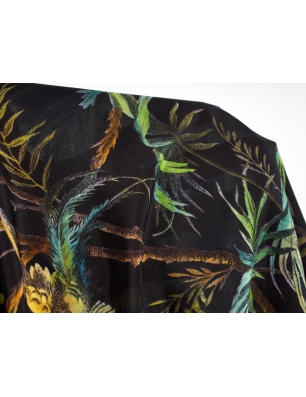 Tkanina jedwabna - Il paradiso nero - w stylu Gucci