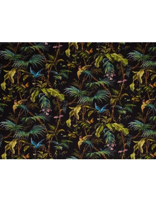 Tkanina jedwabna - Il paradiso nero - w stylu Gucci