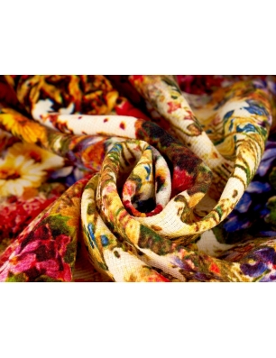 Látka Vlna s podpisem - Giardino romantico - ve stylu Armani