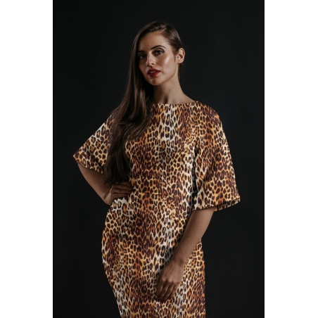 Signierte Wolle - Panther-Print - im Stil von Dolce&Gabbana