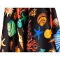 Soie signée - Capri di nero - dans le style de Dolce&Gabbana.