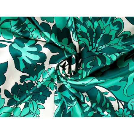 Silke signeret - Floreale - i Etro-stil - farver