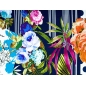 Ύφασμα βισκόζης - Punti e fiori - σε στυλ Dolce&Gabbana - χρώματα