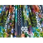 Malha viscosa - Punti e fiori - no estilo Dolce&Gabbana - cores