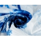 Satäng jacquard för klänning - Blu romance