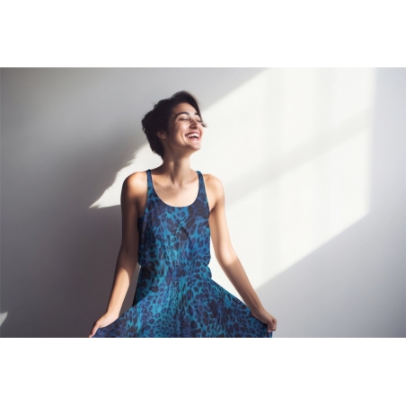 Satin pour robe - Azzurrezza selvaggia