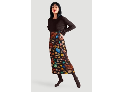 Siden signerat - Capri di nero - i Dolce&Gabbana-stil
