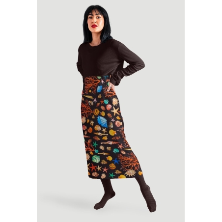 Siden signerat - Capri di nero - i Dolce&Gabbana-stil