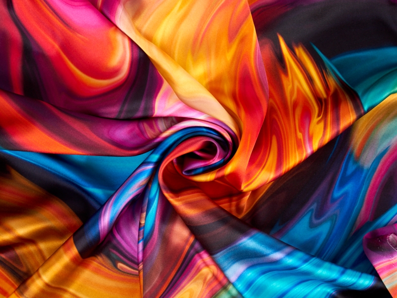 Mătase semnată - Țara fanteziei - culori