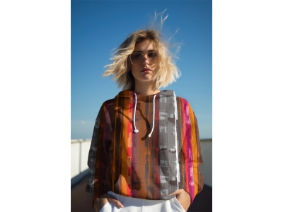 Viscose jersey - Målade kanter