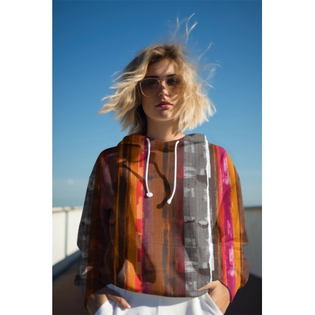 Tissu en viscose - Bords peints