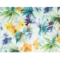 Batista di seta - Flora tropicale - colori
