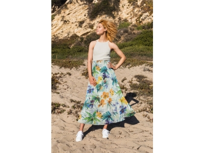 Batyst z jedwabiem - Flora tropicale - kolory