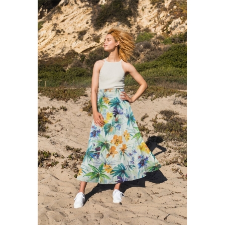 Batyst z jedwabiem - Flora tropicale - kolory