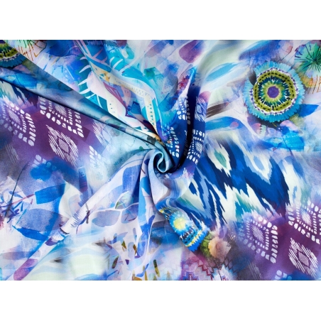 Kangas Viskoos matt - Indiano sinine