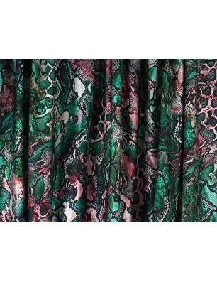 Satäng Lycra - Ormskinn - i Cavalli-stil