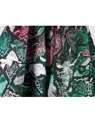 Satinēta Lycra auduma - Čūsku āda - Cavalli stilā