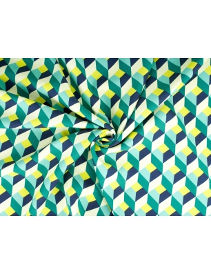 Ύφασμα Βισκόζη twill - Ρετρό ψευδαίσθηση