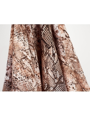 Tissu viscose mat - Serpent à sonnette