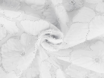 Encaje París - Tul Bordado - Flores - selección de colores