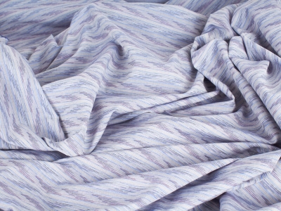 Bomuldsbluse - jacquardvævning - i Missoni-stil