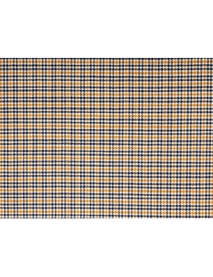 Stof Uld jakkesæt - houndstooth vævning (pepita) - Miele a nero