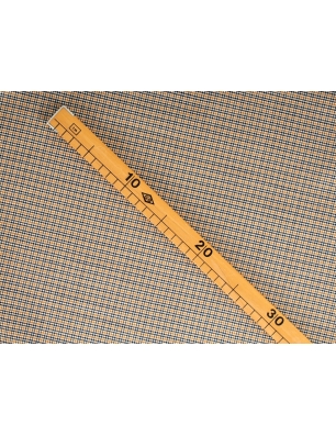 Fabric Suit Wool - houndstooth weave - Miele a nero