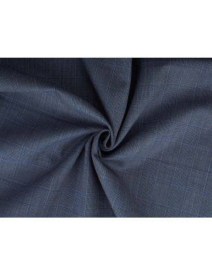 Stoff Wollanzug Loro Piana - Glencheck-Webart
