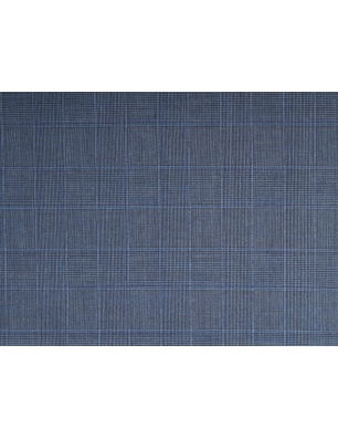 Stoff Wollanzug Loro Piana - Glencheck-Webart
